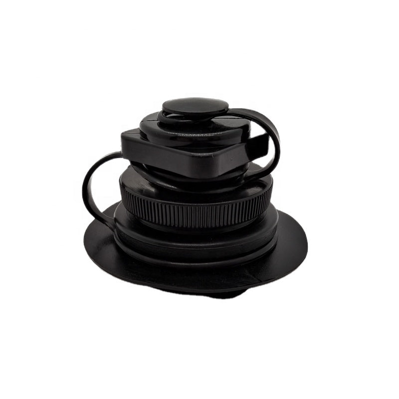 Update Version Black 6Cm Round Quadrangular Rotatable Of Three Parts Charging Valve For Boat Bed