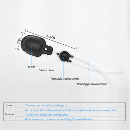 Válvula de aire de Tpu para almohada inflable, colchón, cojín para sofá, combinación duradera, válvulas de ventilación y carga de aire soldables