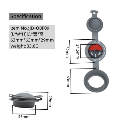 Nuevo estilo Tpu aire gris válvula de inflado y ventilación para colchón de almohada inflable otras piezas de válvula accesorios