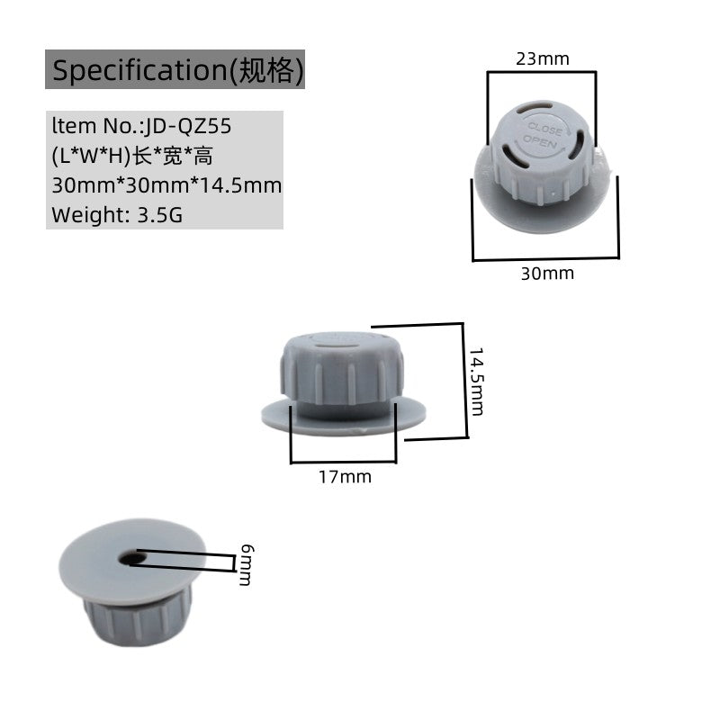 Promotional Direct Sales Grey Tpu Quick Charge & Release Air Valve For Inflatable Couch Sofa Chairs