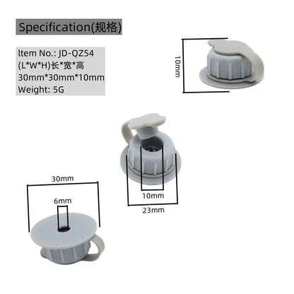 Custom logo &color 17mm Wholesale Marathon Running Number Bib Clip Fastener Plastic Race Bib Buckle