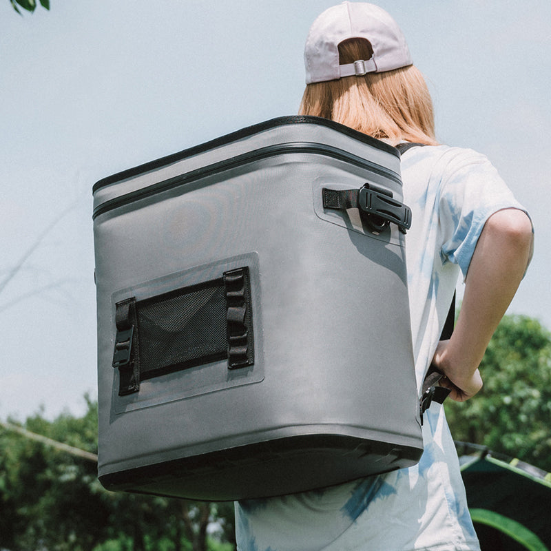 Bolsa refrigeradora con aislamiento de 25L, bolsa refrigeradora para picnic al aire libre, caja portátil portátil para enfriar latas de cerveza y vino