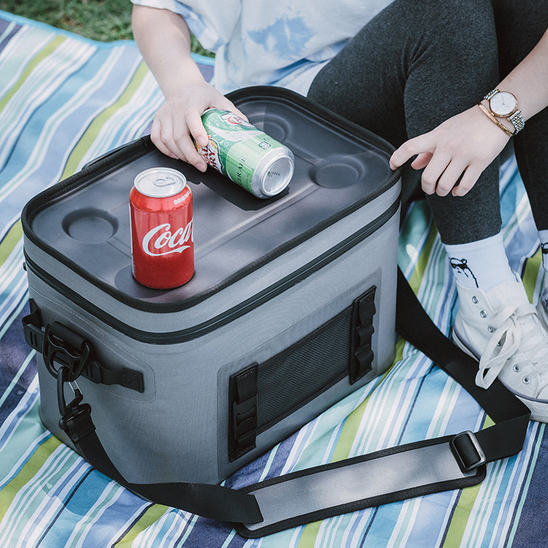 Bolsa refrigeradora con aislamiento de 25L, bolsa refrigeradora para picnic al aire libre, caja portátil portátil para enfriar latas de cerveza y vino