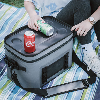 25L Insulated Cooler Bag Outdoor Picnic Cooler Bag Portable Wine Beer Can Portable Cooler Box