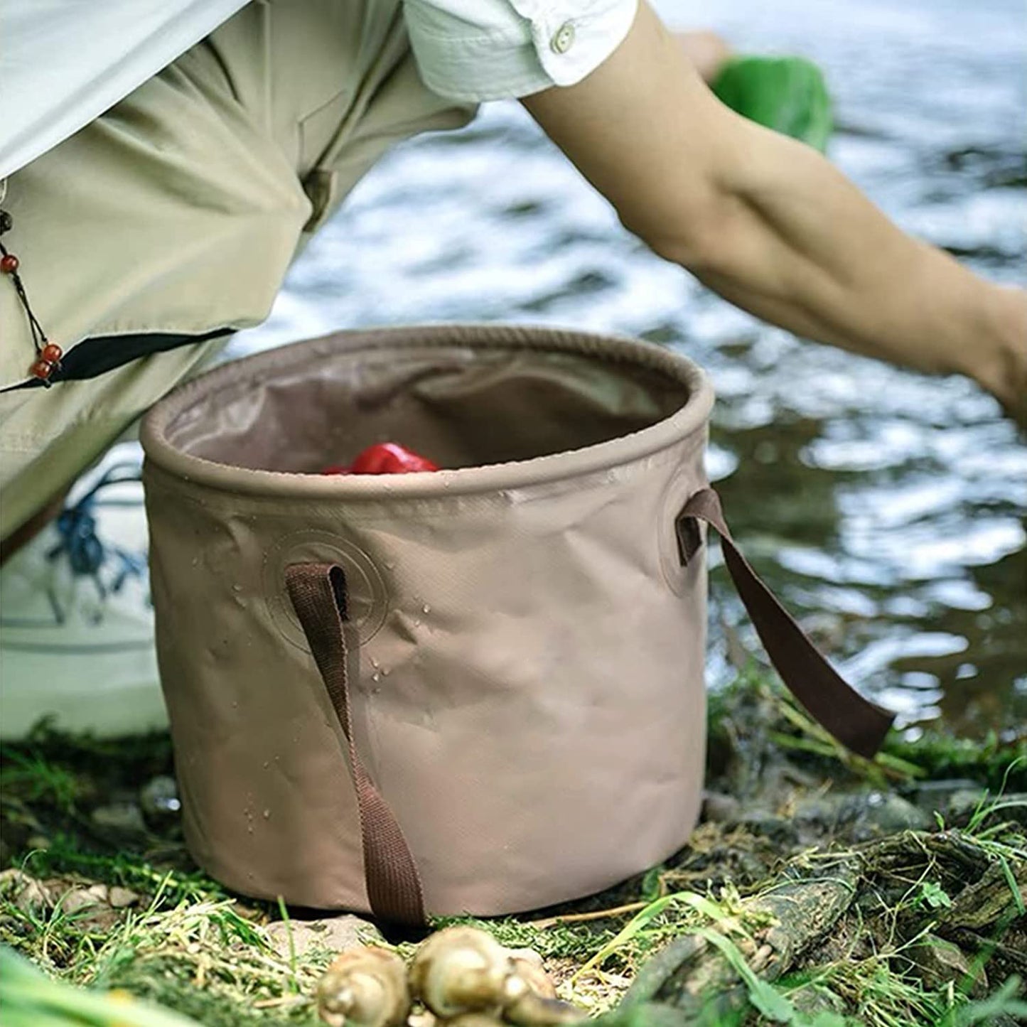 RW-BUCKET-067 Bolso tipo cubo plegable impermeable